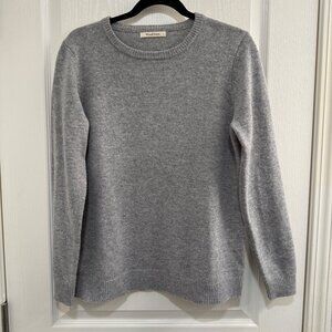 WoolOvers Lambswool Gray Crewneck Sweater Size L